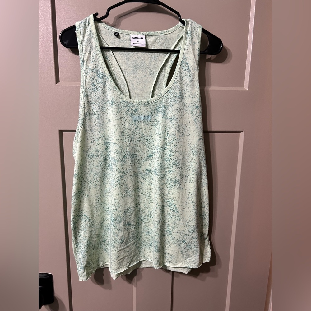 Gymshark Mint Green Speckled Tank Top Racerback